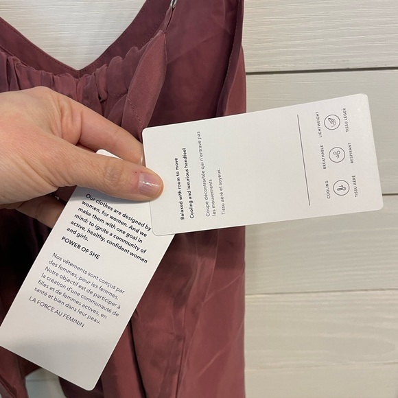 NWT Athleta Calm Cool Cami 100% Cupro Vegan Silk Size XS - Picture 5 of 9